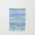 Abstract Watercolor Waves in Cool Blue Wall Hanging Gallery Image 1