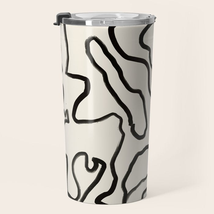 Abstract line art 154 Travel Mug Gallery Image 3