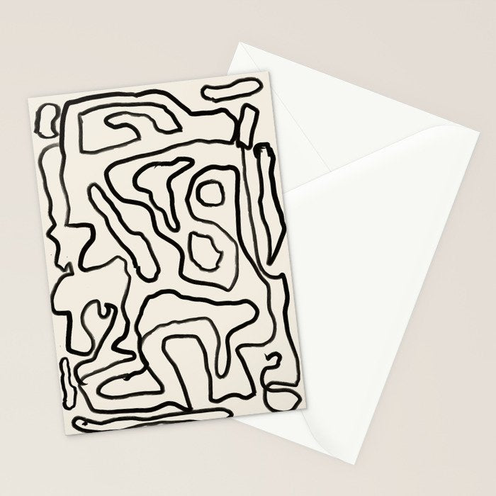 Abstract line art 154 Stationery Card Gallery Image 2