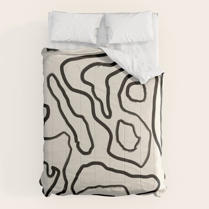 Abstract line art 154 Comforter Gallery Image 6