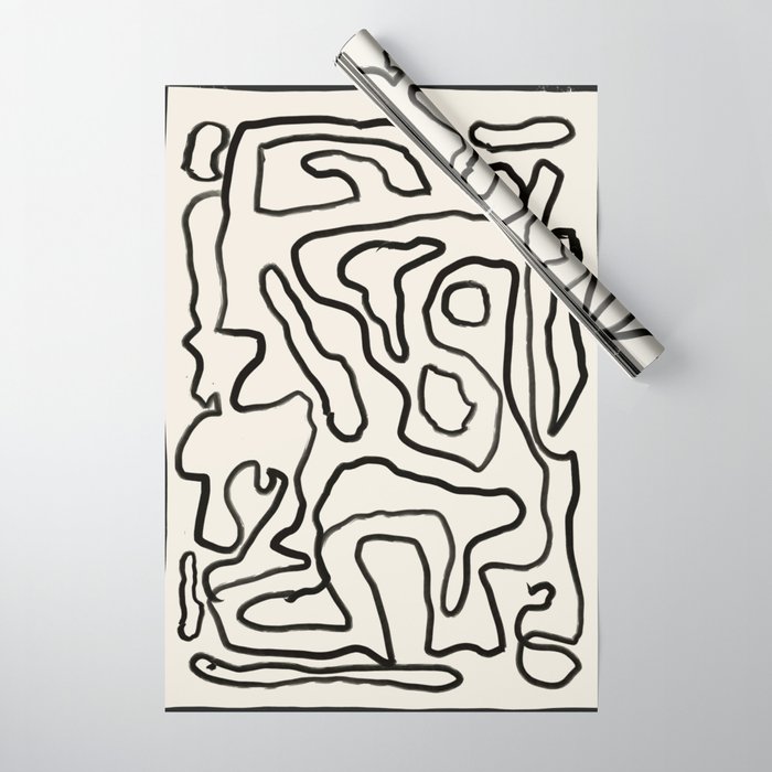 Abstract line art 154 Wrapping Paper Gallery Image 1