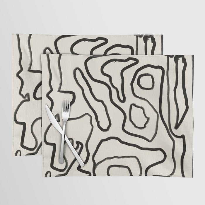 Abstract line art 154 Placemat Gallery Image 1