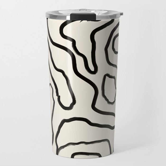 Abstract line art 154 Travel Mug Gallery Image 1