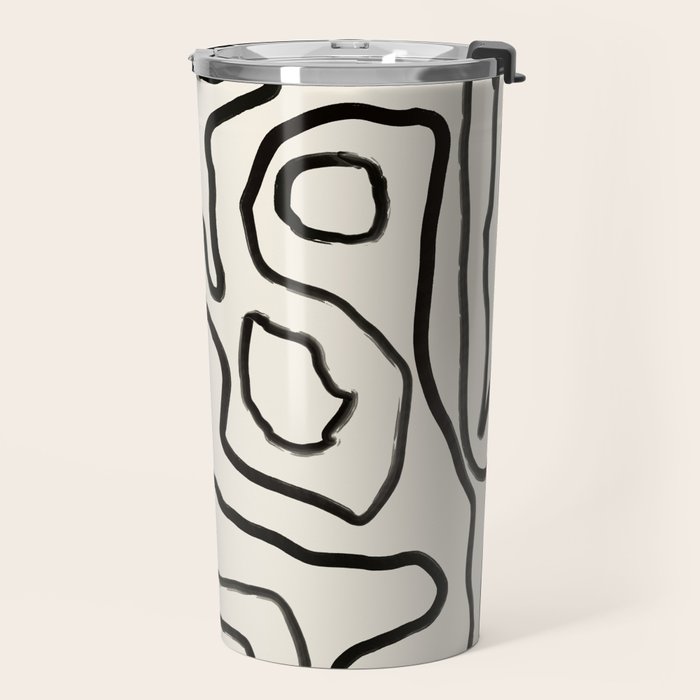Abstract line art 154 Travel Mug Gallery Image 2