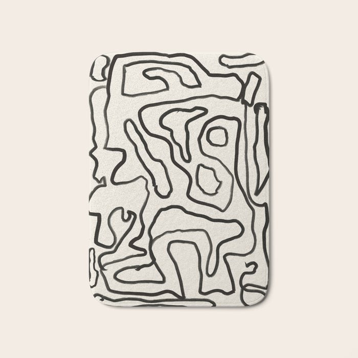 Abstract line art 154 Bath Mat Gallery Image 1