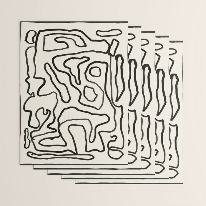 Abstract line art 154 Wrapping Paper Gallery Image 3