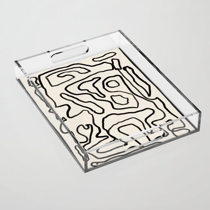 Abstract line art 154 Acrylic Tray Gallery Image 1