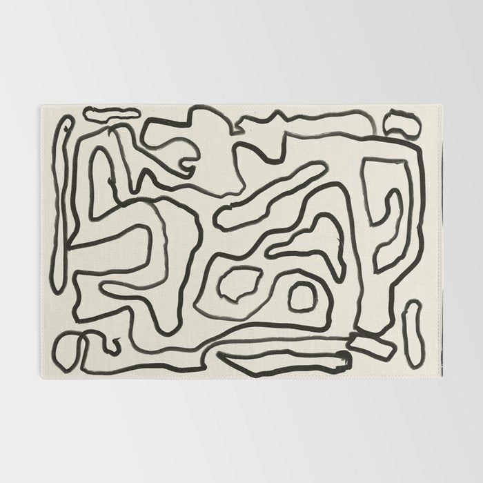 Abstract line art 154 Rug Gallery Image 2