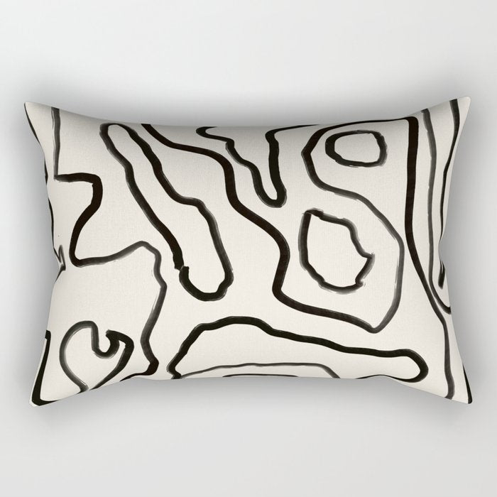 Abstract line art 154 Rectangular Pillow Gallery Image 1