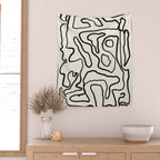 Abstract line art 154 Wall Tapestry Gallery Image 2