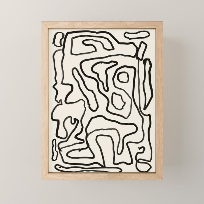 Abstract line art 154 Mini Art Print Gallery Image 1