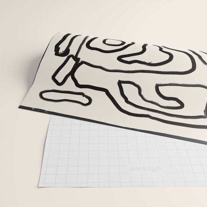 Abstract line art 154 Wrapping Paper Gallery Image 2