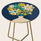 Bloom Retro Flowers in Vase on Blue Side Table Gallery Image 2