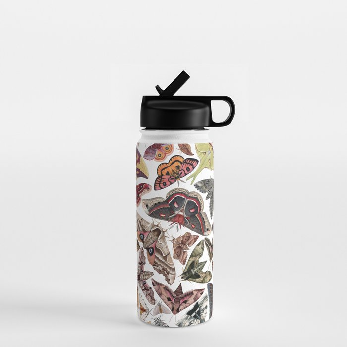 Moths of North America Water Bottle