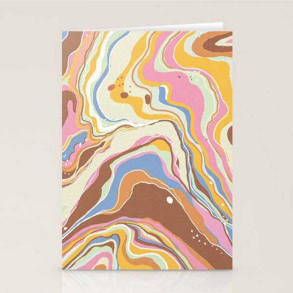 Retro marble #2 Stationery Card Gallery Image 1