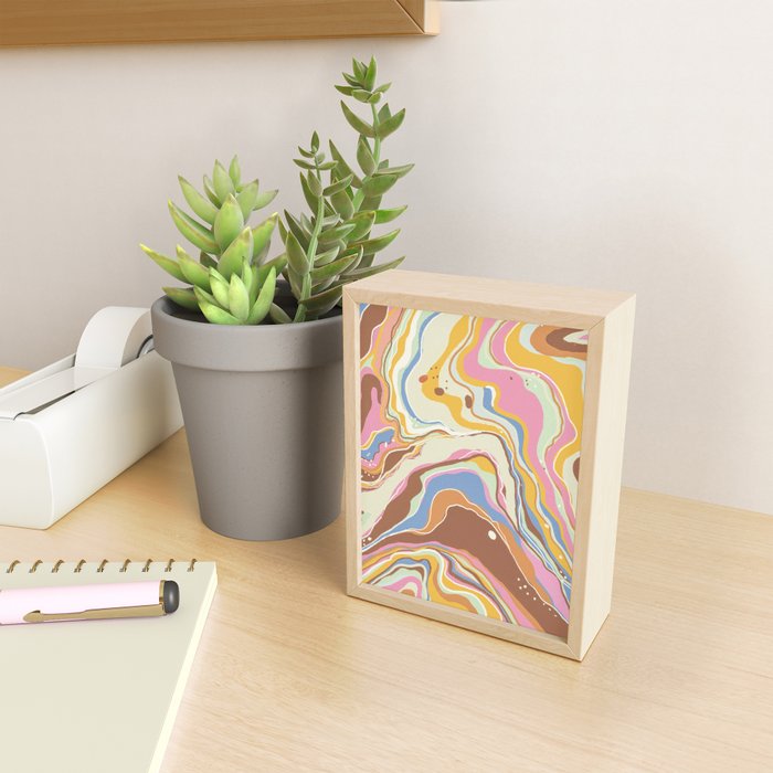 Retro marble #2 Mini Art Print Gallery Image 2