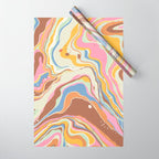 Retro marble #2 Wrapping Paper Gallery Image 1