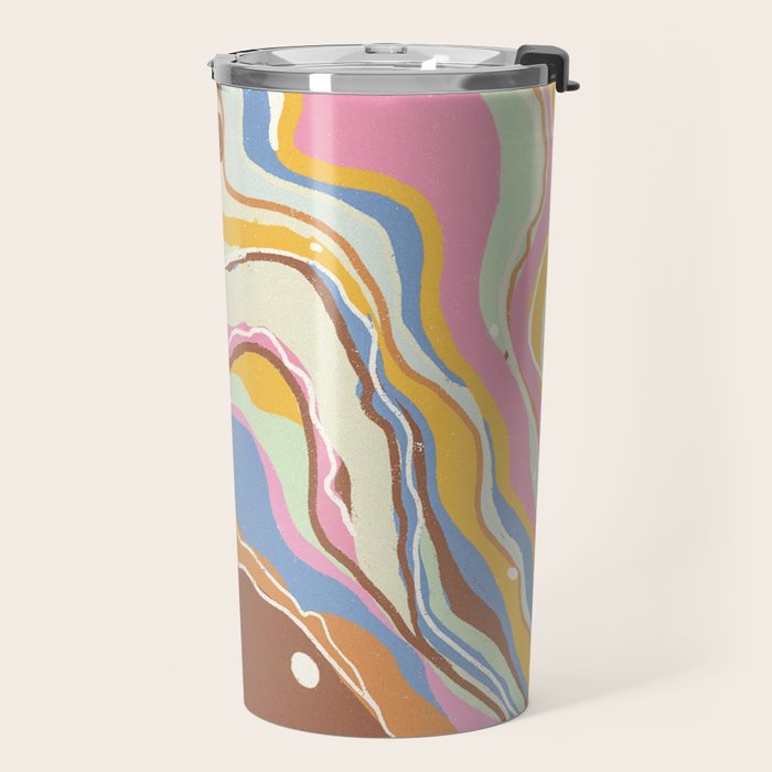 Retro marble #2 Travel Mug Gallery Image 2