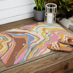 Retro marble #2 Outdoor Rug Gallery Image 2