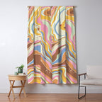 Retro marble #2 Window Curtain Gallery Image 5