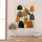 Song in the Autumn Grove Wall Tapestry Gallery Image 2