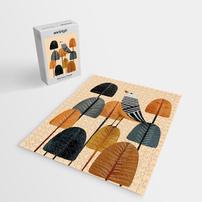 Song in the Autumn Grove Jigsaw Puzzle Gallery Image 2