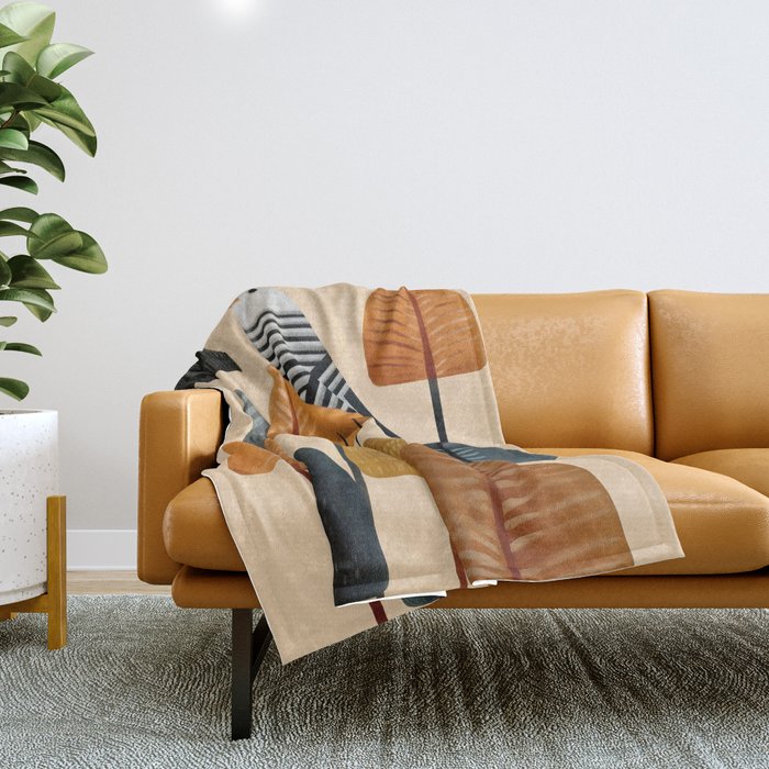Song in the Autumn Grove Throw Blanket Gallery Image 1
