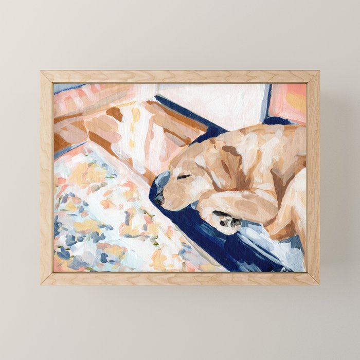 Bella Sleeping Mini Art Print Gallery Image 1