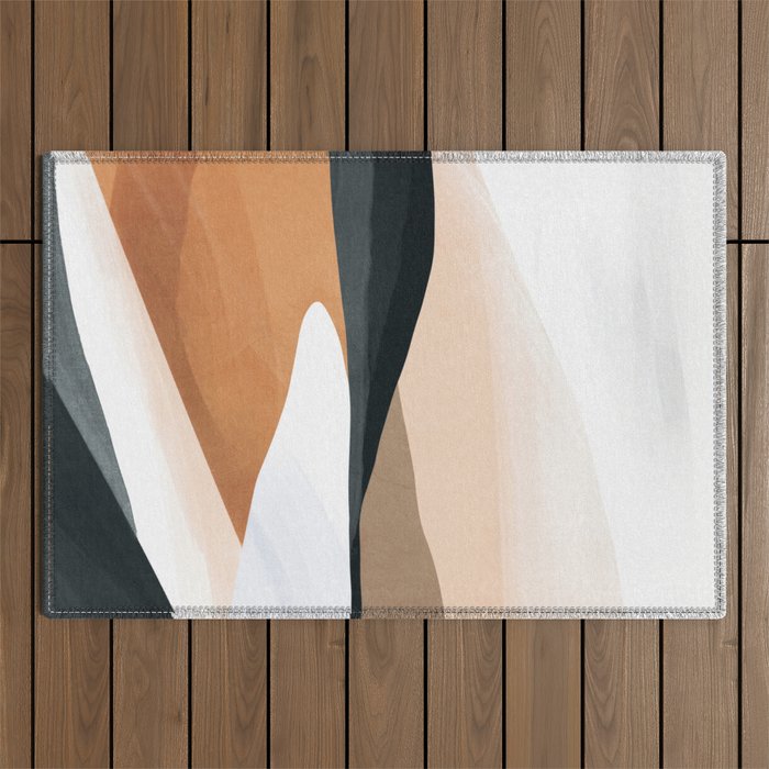Abstract Art Landscape 15 Outdoor Rug Gallery Image 1