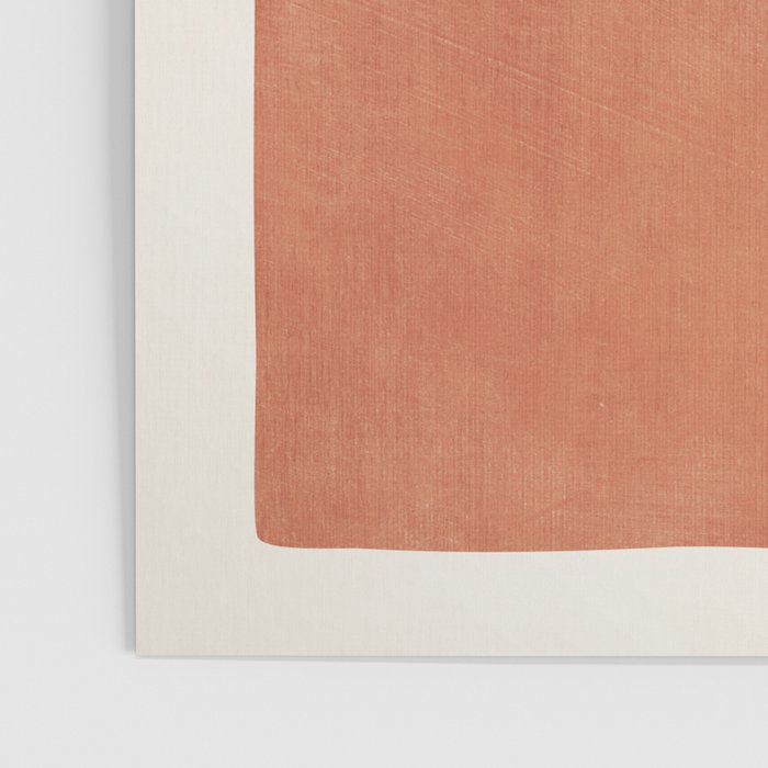 Terracotta Brown Beige Modern Minimalist Artwork Poster Gallery Image 3
