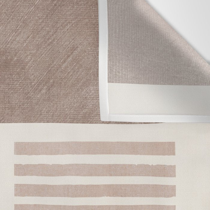 Terracotta Brown Beige Modern Minimalist Artwork Wall Tapestry Gallery Image 3