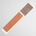 Terracotta Brown Beige Modern Minimalist Artwork Table Runner Gallery Image 3