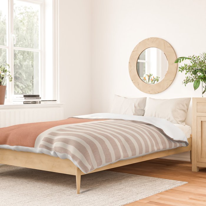 Terracotta Brown Beige Modern Minimalist Artwork Duvet Cover Gallery Image 2