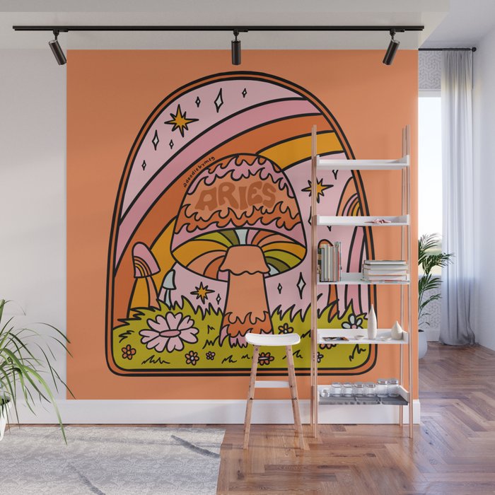 Aries Mushroom Wall Mural Gallery Image 1