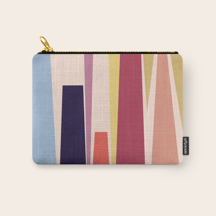 Minimal Geometric Abstraction 101 Carry All Pouch Gallery Image 1