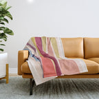 Minimal Geometric Abstraction 101 Throw Blanket Gallery Image 1