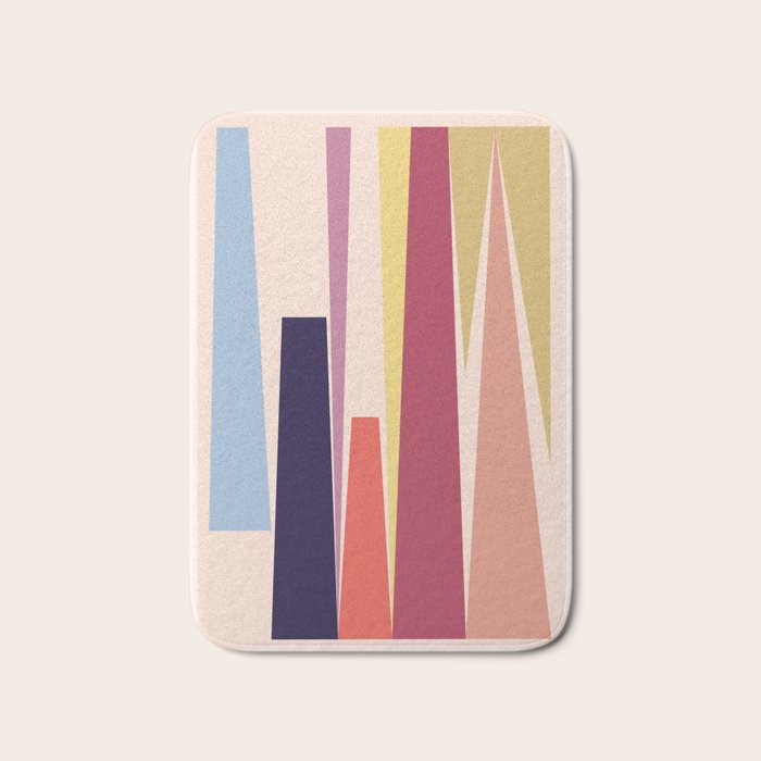 Minimal Geometric Abstraction 101 Bath Mat Gallery Image 1