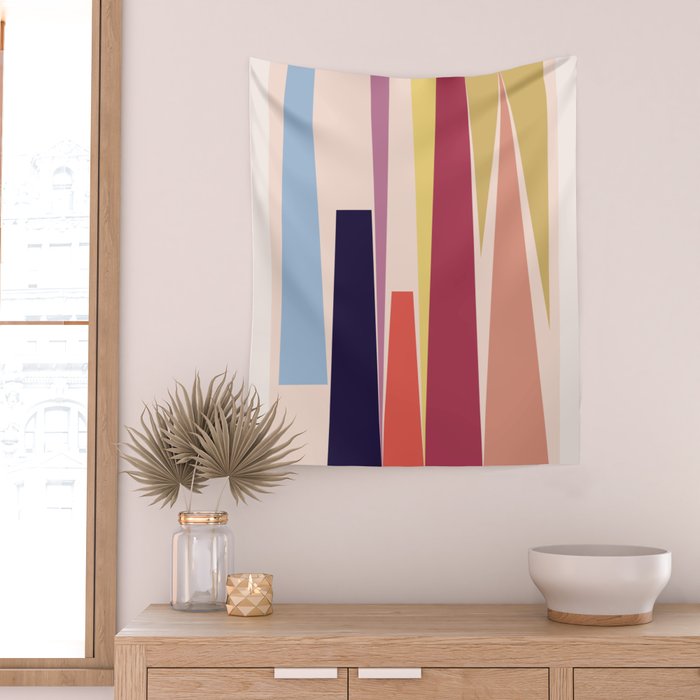 Minimal Geometric Abstraction 101 Wall Tapestry Gallery Image 2