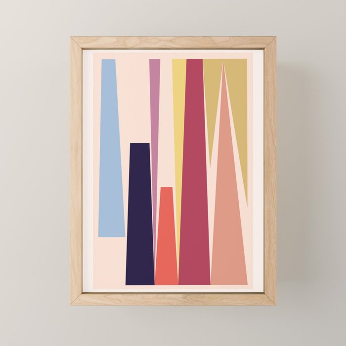 Minimal Geometric Abstraction 101 Mini Art Print Gallery Image 1