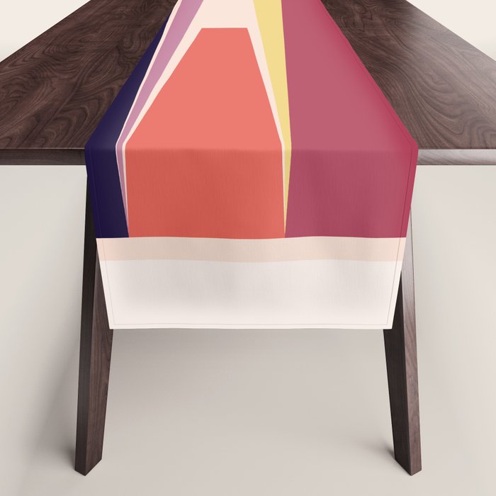 Minimal Geometric Abstraction 101 Table Runner Gallery Image 1