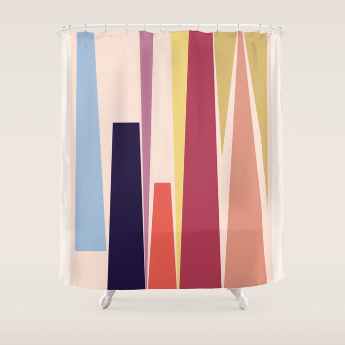 Minimal Geometric Abstraction 101 Shower Curtain Gallery Image 1