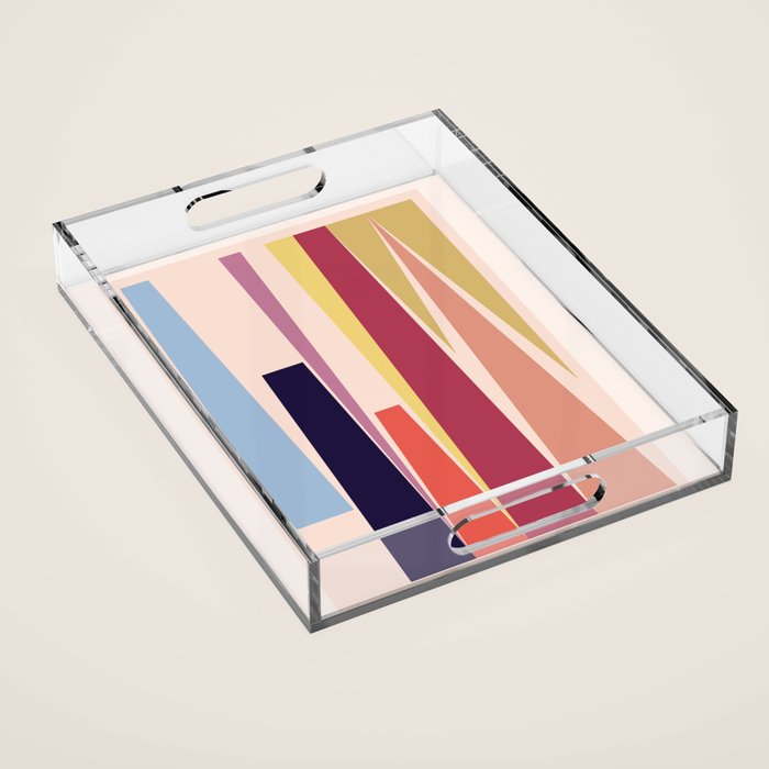 Minimal Geometric Abstraction 101 Acrylic Tray Gallery Image 1