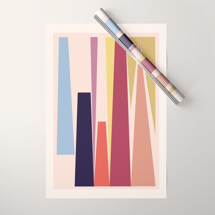 Minimal Geometric Abstraction 101 Wrapping Paper Gallery Image 1