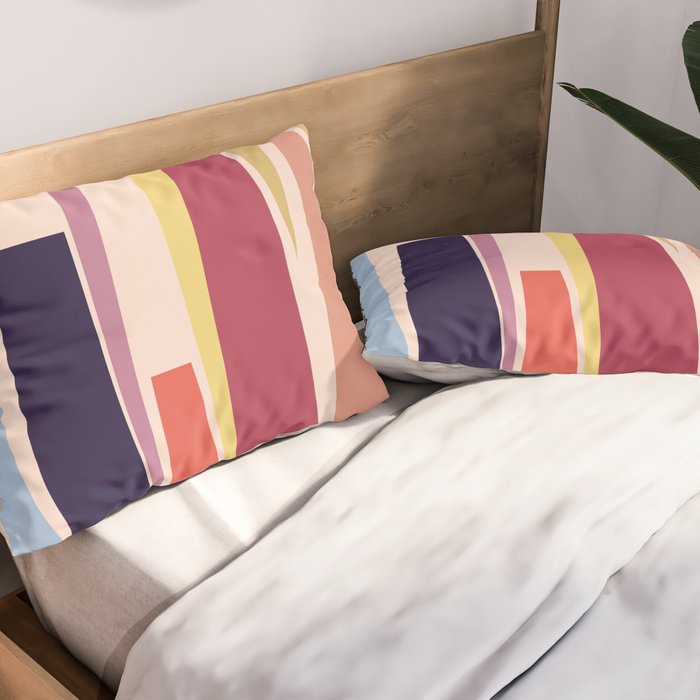 Minimal Geometric Abstraction 101 Pillow Sham Gallery Image 2