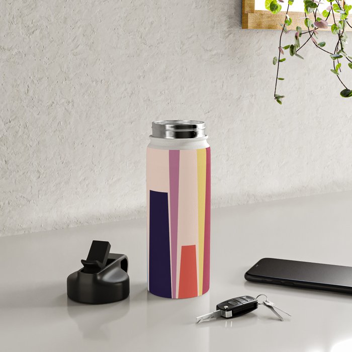 Minimal Geometric Abstraction 101 Water Bottle Gallery Image 4