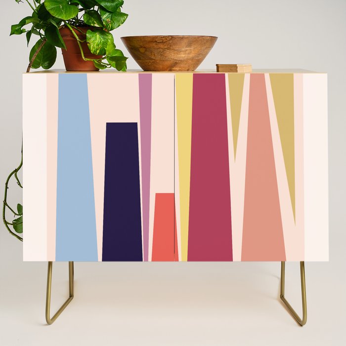Minimal Geometric Abstraction 101 Credenza Gallery Image 1