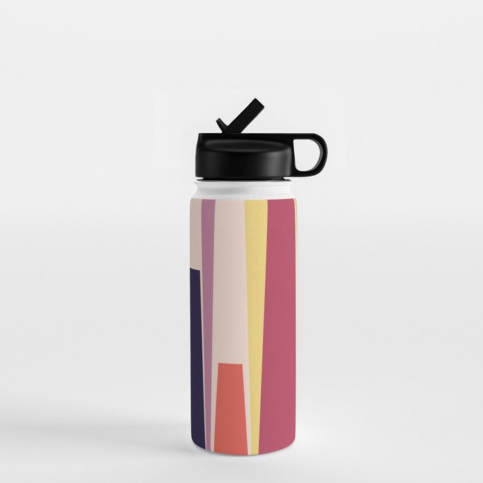 Minimal Geometric Abstraction 101 Water Bottle Gallery Image 1