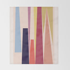 Minimal Geometric Abstraction 101 Throw Blanket Gallery Image 2