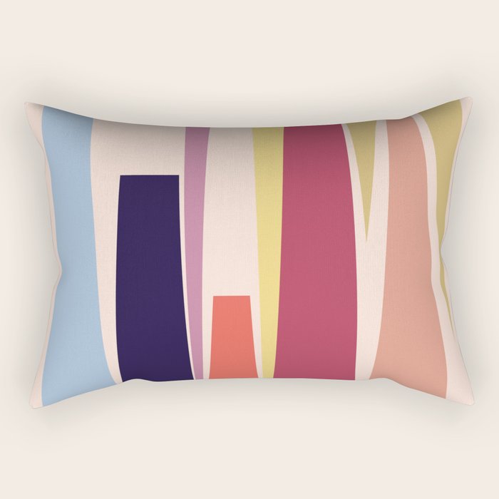 Minimal Geometric Abstraction 101 Rectangular Pillow Gallery Image 1