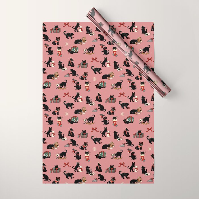 Christmas Cats Wrapping Paper Gallery Image 1